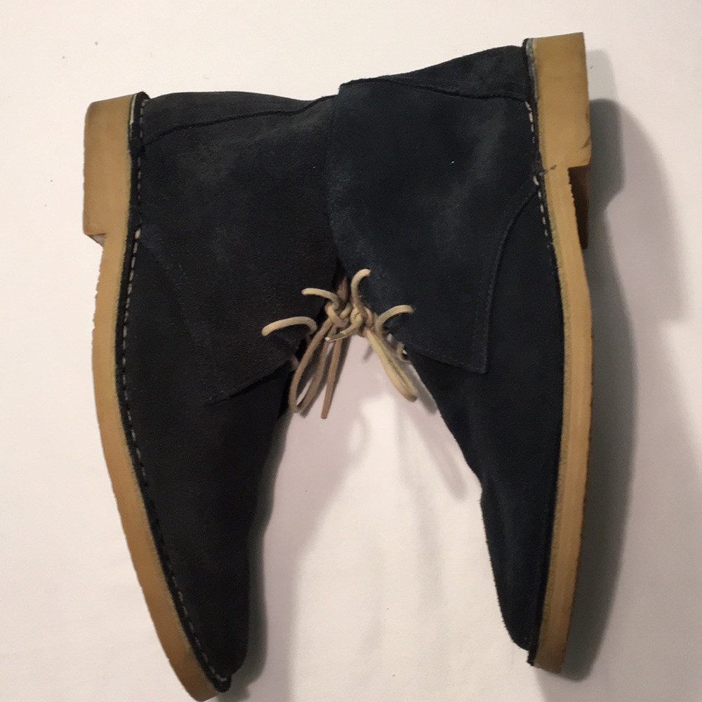 Topman Navy and Tan Chukka Boots